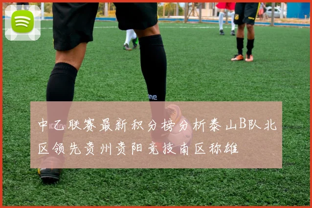 中乙联赛最新积分榜分析泰山B队北区领先贵州贵阳竞技南区称雄